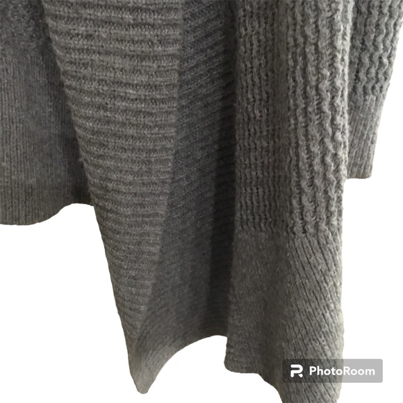 Loft Women’s Brown Open Front Camel Hair Blend Cardigan Size M - Picture 3 of 6